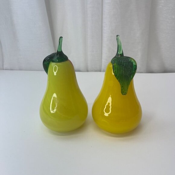 Royal Gallery Hand Blown Glass Fruit 7 PCS Sculptural Fruit Decor Paper Weight M - Picture 9 of 16